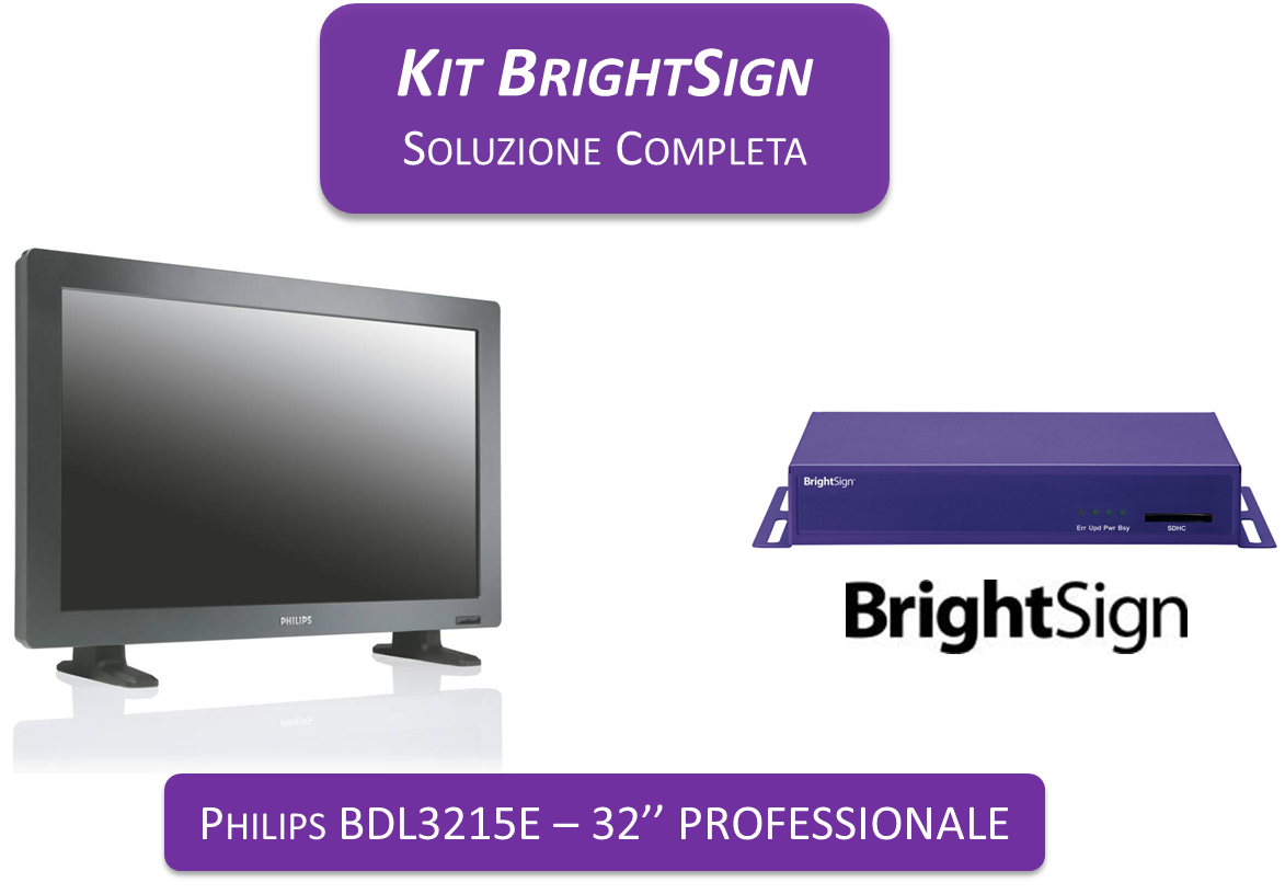 Display Plus BrightSign HD210 - Philips 32" PRO